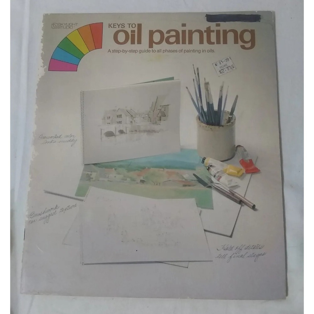 Vintage‎ Keys To Oil Painting Book Art Skylight Studio 1972 S. H. McGuire READ